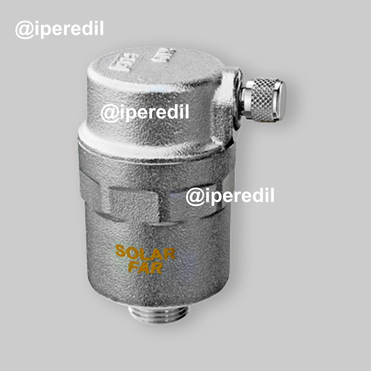 VALVOLA SFOGO ARIA CON SCARICO ORIZZONTALE PER IMPIANTI SOLARI "SOLFAR" FAR 1/2" M