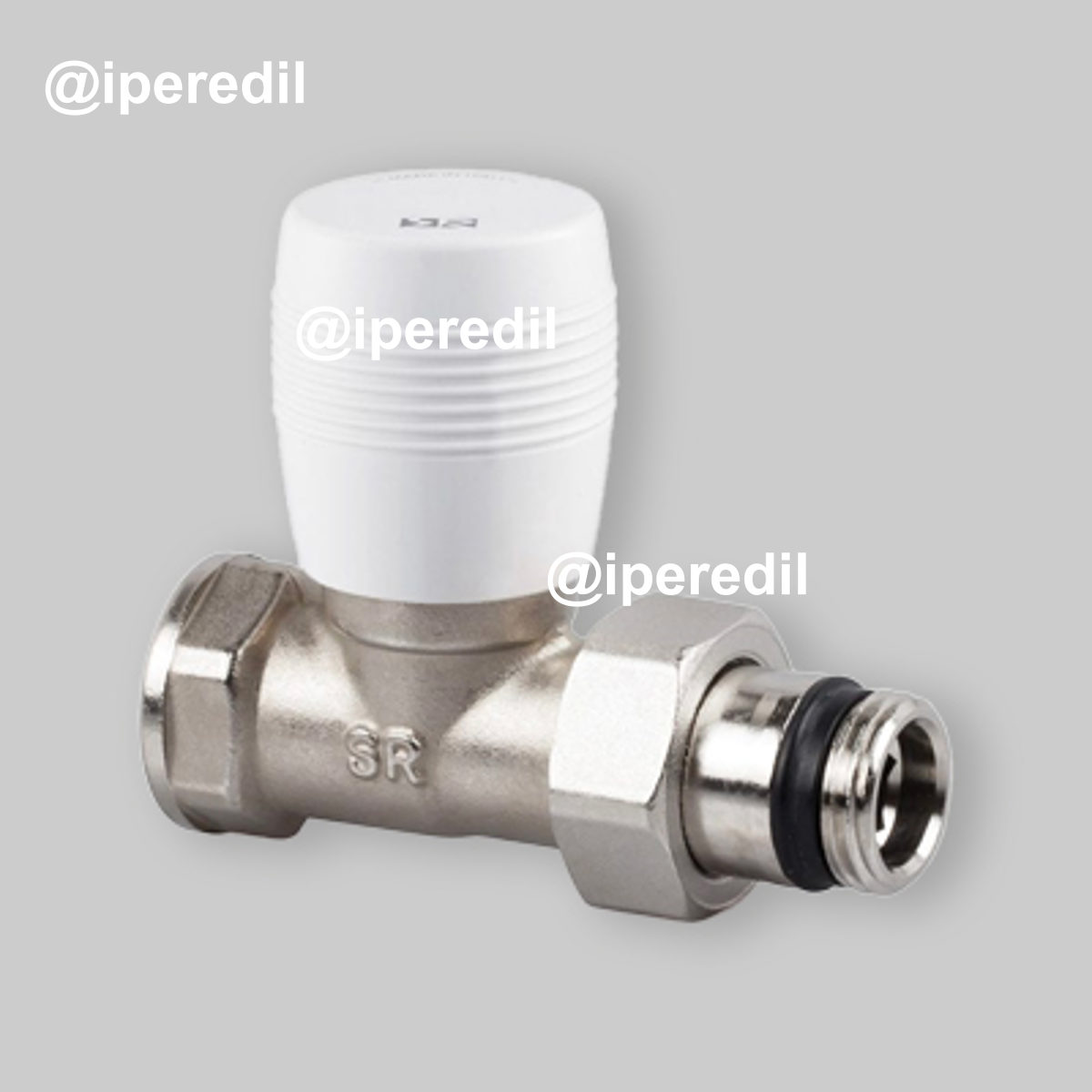 VALVOLA DIRITTA ATTACCO PER TUBO FERRO "SERIE ITALIA" 3/8" - 3/8"