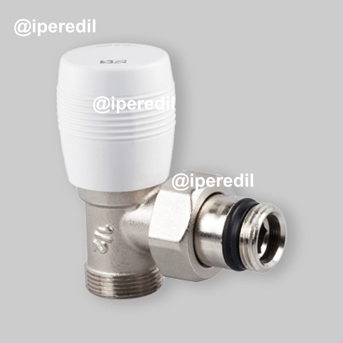 VALVOLA A SQUADRA ATTACCO PER TUBO RAME E MULTISTRATO "SERIE ITALIA" 1/2" - passo 1/2"