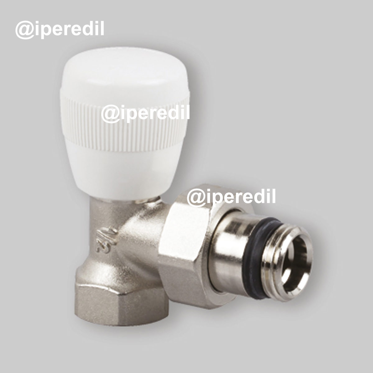 VALVOLA AD ANGOLO ATTACCO FERRO SERIE UNIVERSAL 1/2" - 1/2"