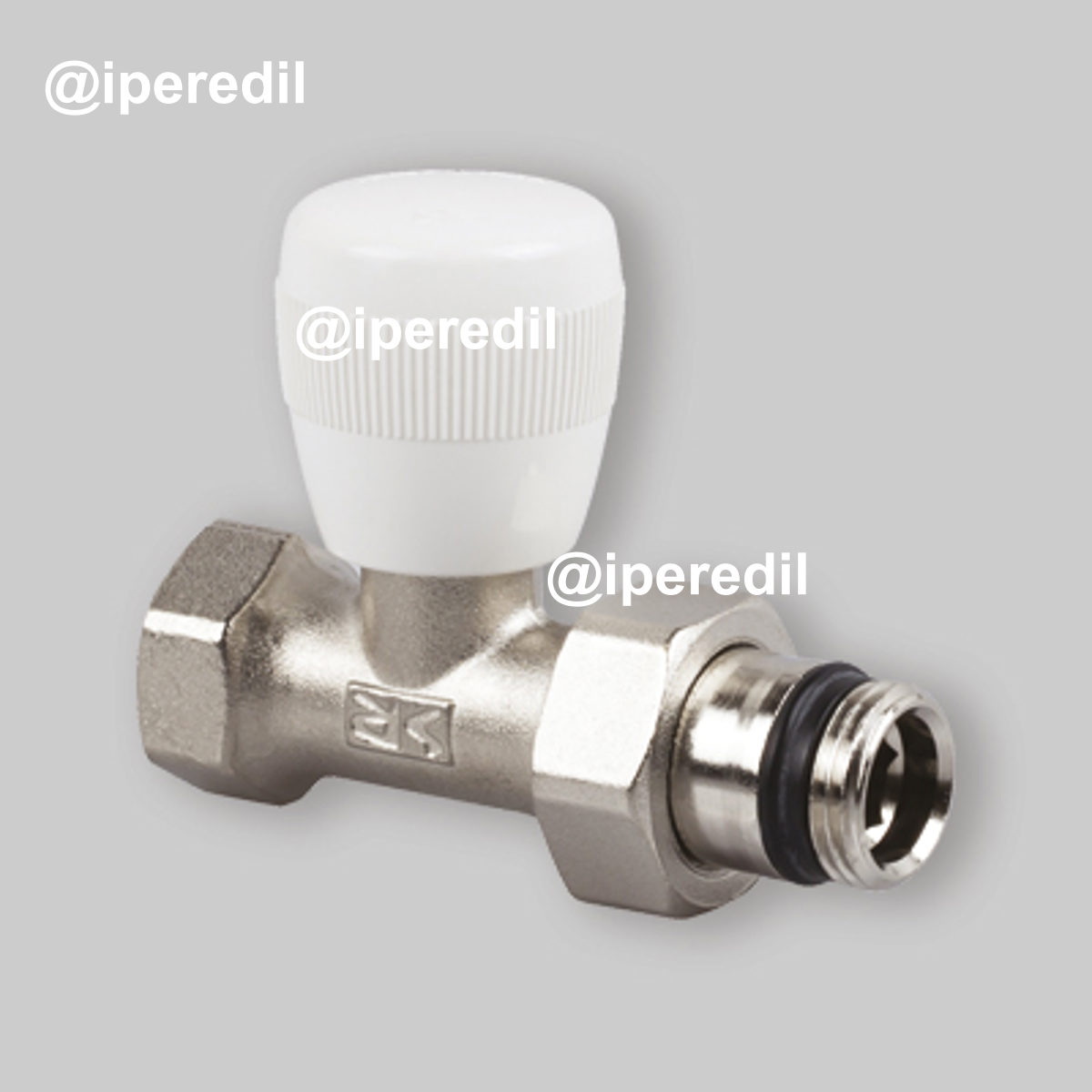 VALVOLA DIRITTA ATTACCO PER TUBO FERRO "SERIE UNIVERSAL" 1/2" - 1/2"