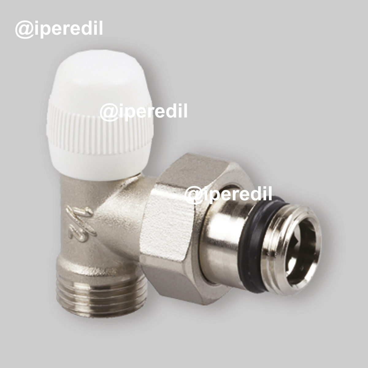 DETENTORE A SQUADRA ATTACCO PER TUBO RAME E MULTISTRATO "SERIE UNIVERSAL" 1/2" x passo 1/2"