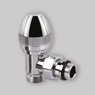 VALVOLA AD ANGOLO SERIE OVUS Cromo 1/2" x 24/19