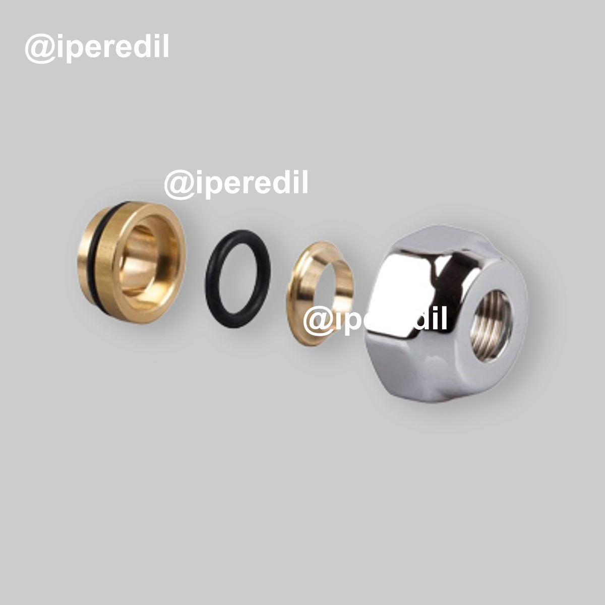 RACCORDO PER TUBO RAME SERIE PLANET, OVUS E TONDERA Ø14 - 24x19