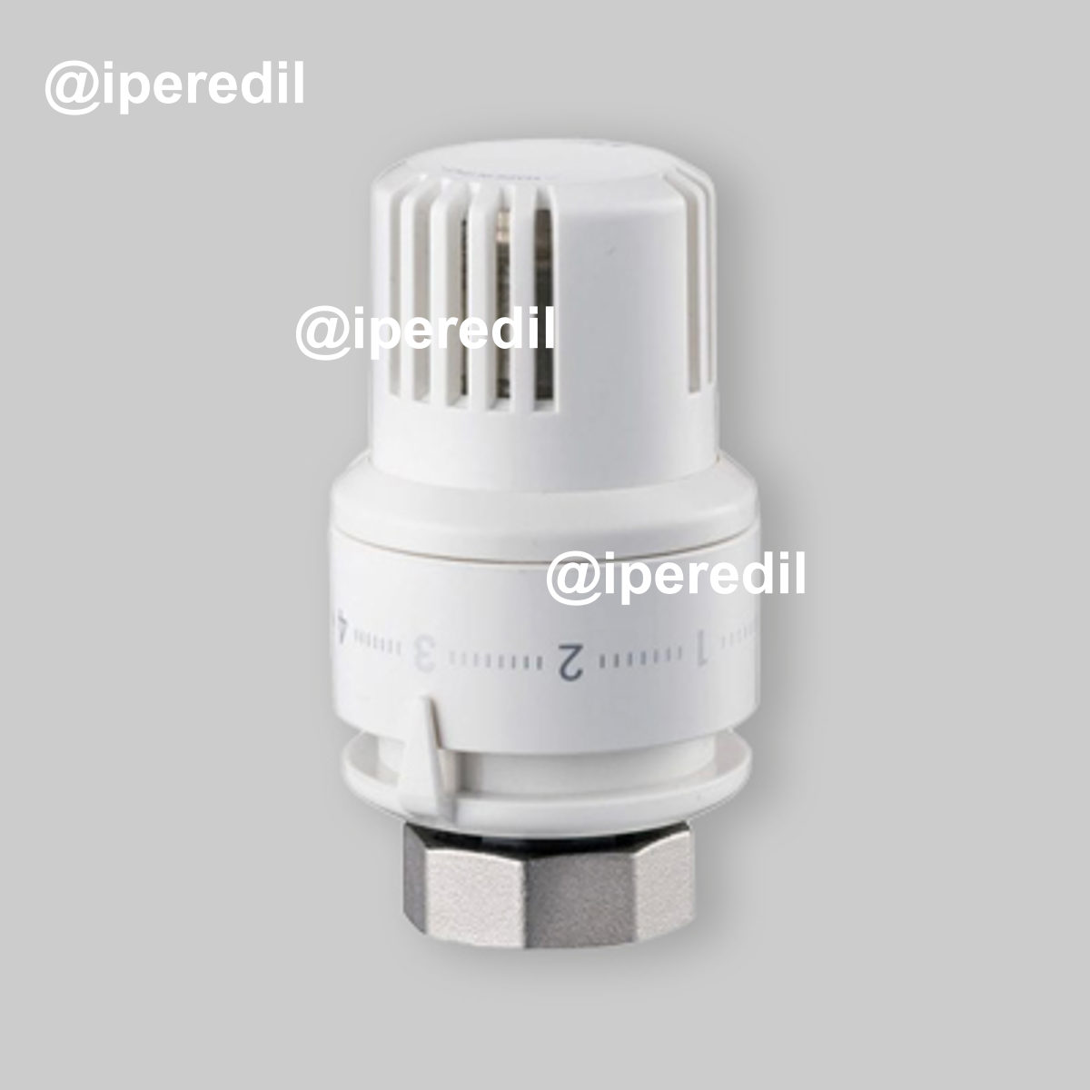 TESTA TERMOSTATICA "TEPLO" CON SENSORE A LIQUIDO Bianca - M30x1,5