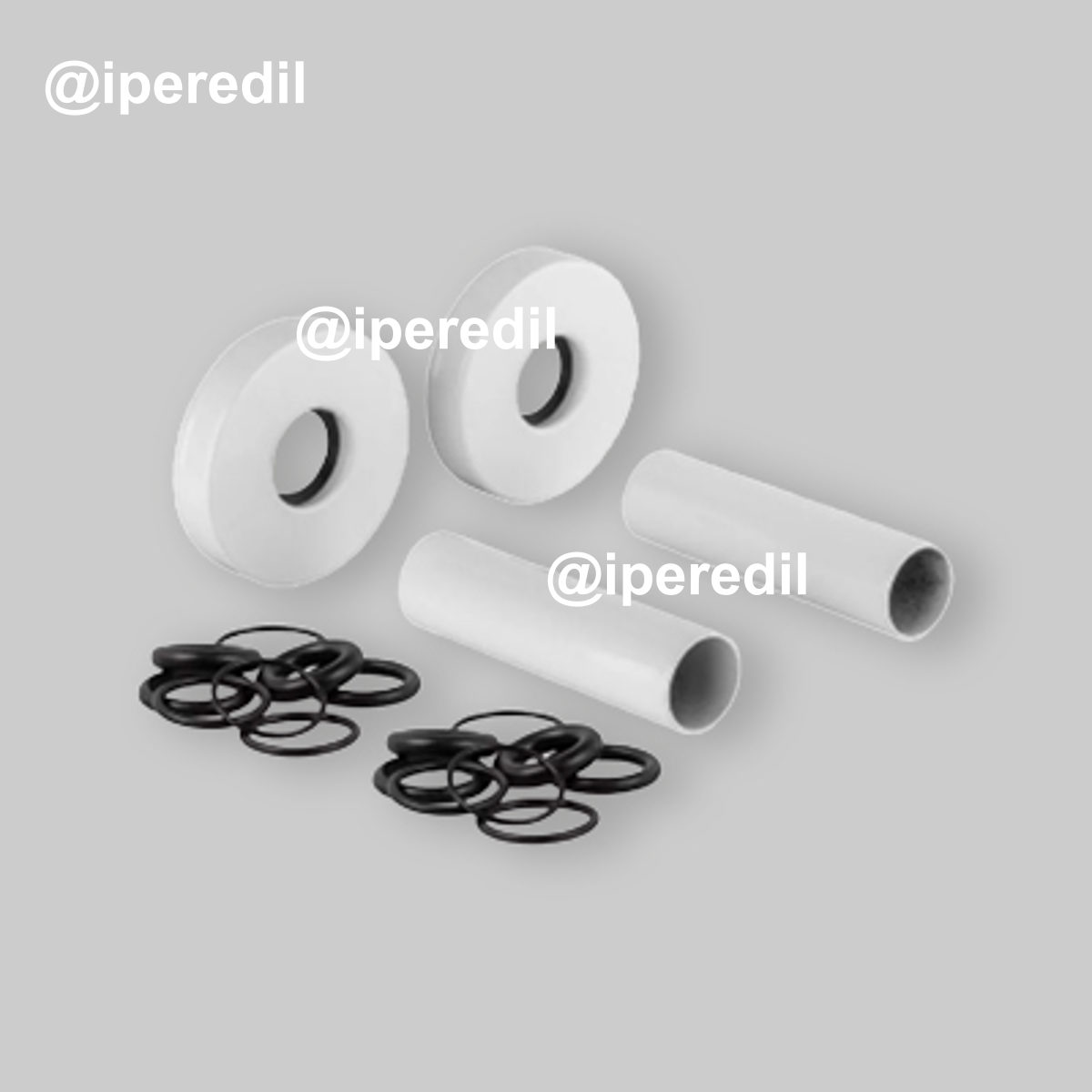 KIT COPRITUBO TONDO BIANCO Ø18 x L.70 mm