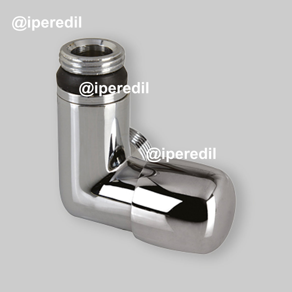 DETENTORE AD ANGOLO SX ATTACCO RAME, MULTISTRATO E PE-X "DAFNE" CROMO 1/2" - 24x1,5