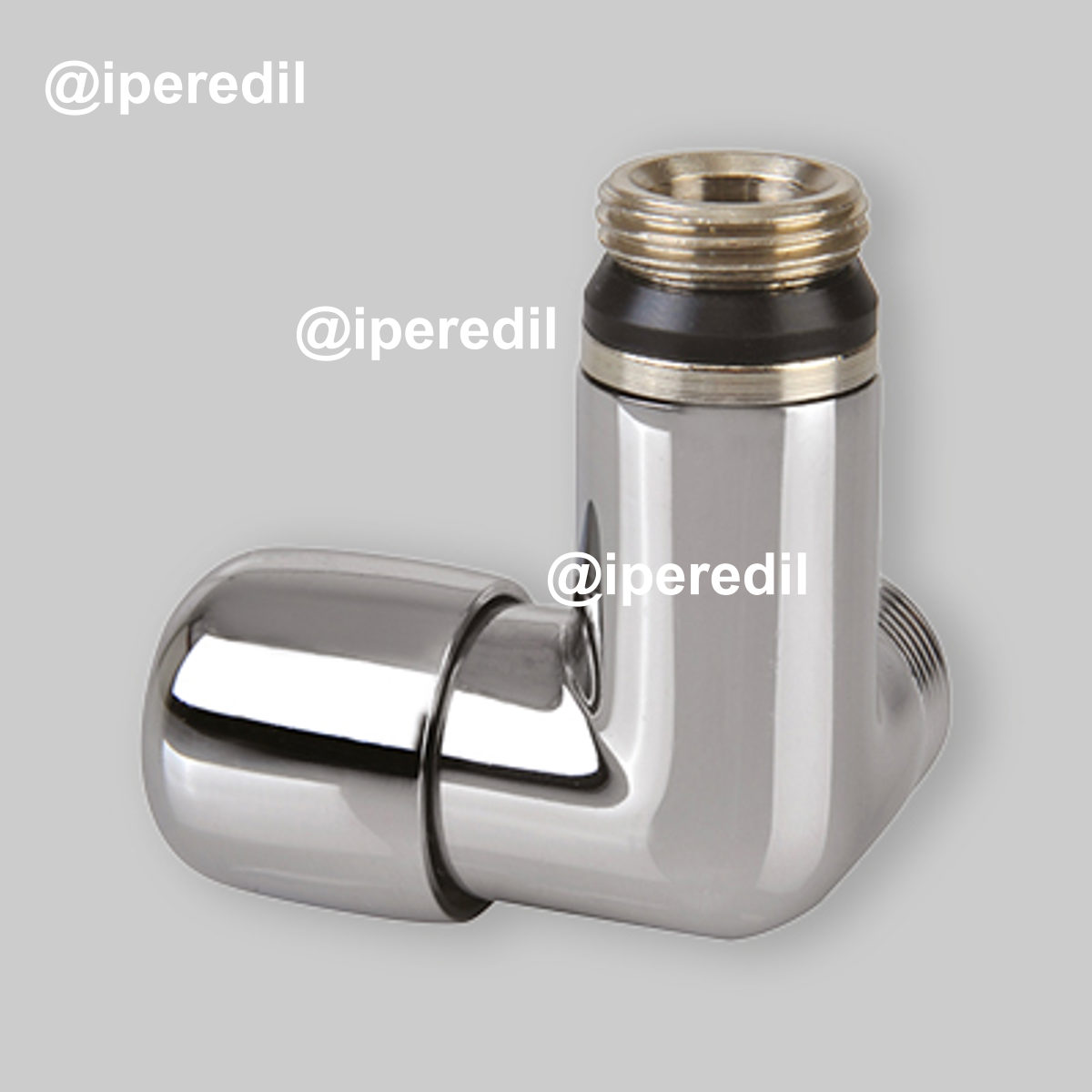 DETENTORE AD ANGOLO DX "DAFNE" CROMO 1/2" - 24x1,5