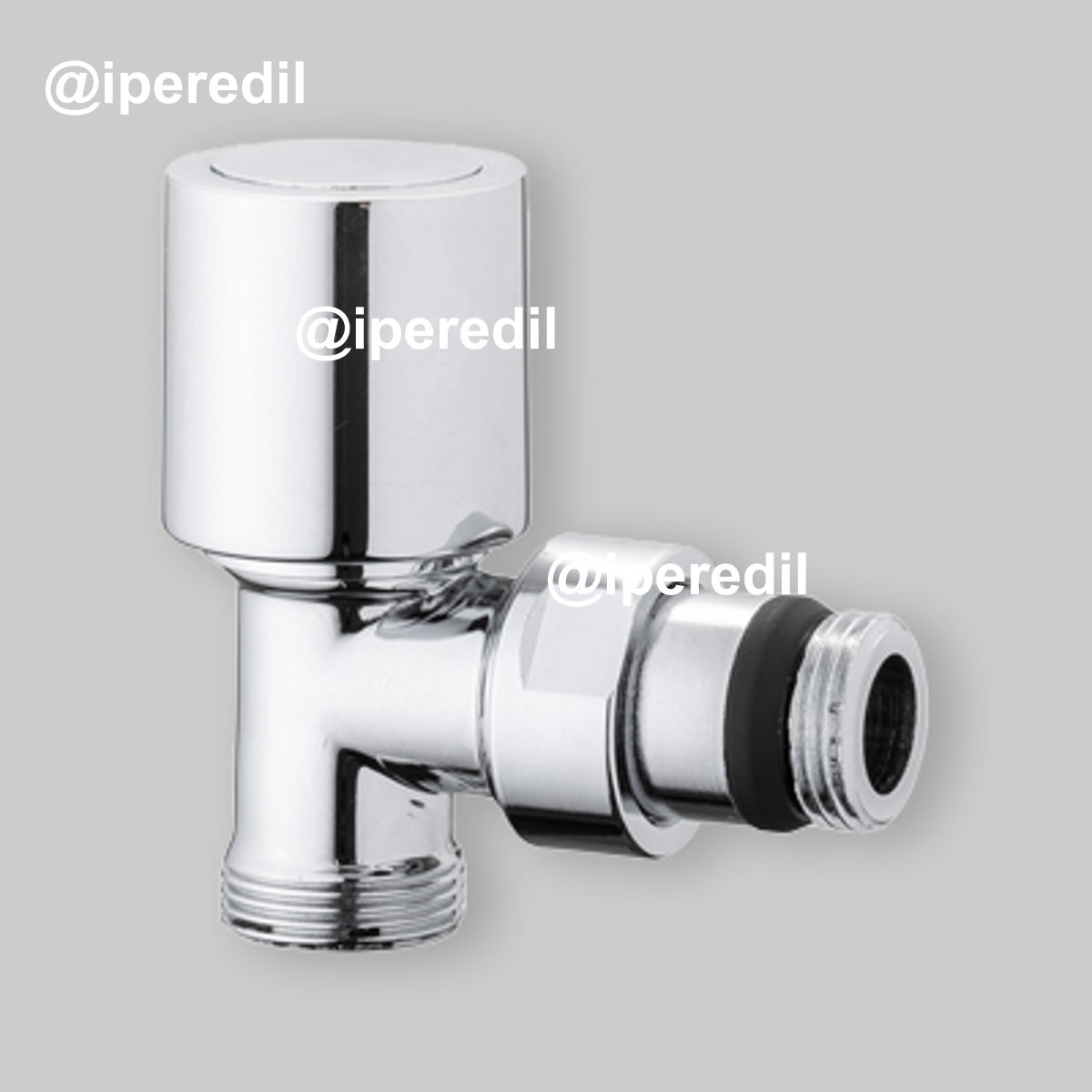 VALVOLA A SQUADRA TERMOSTATIZZABILE ATTACCO RAME, MULTISTRATO E PE-X "AIDA" CROMO 1/2" - 24x1,5