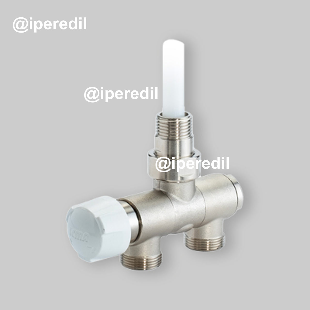 VALVOLA MONO-BITUBO TERMOSTATIZZABILE CON ATTACCHI ORIENTABILI ICMA 1/2" - 24x1,5