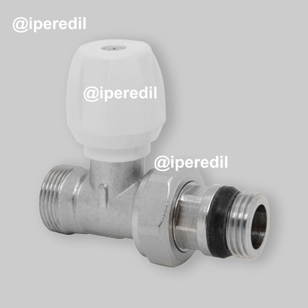 VALVOLA DIRITTA ATTACCO PER TUBO RAME, MULTISTRATO E PE-X "DALIA" ICMA 3/8" x 1/2"