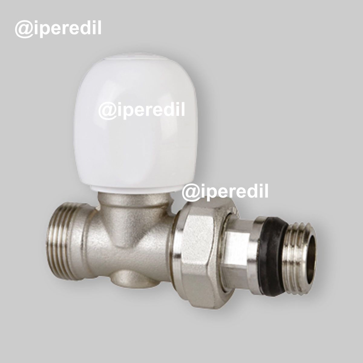 VALVOLA DIRITTA TERMOSTATIZZABILE ATTACCO RAME, MULTISTRATO E PE-X "TULIPANO" ICMA 3/8" x 1/2"