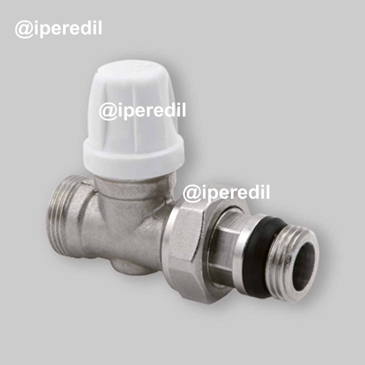 DETENTORE DIRITTO MICROMETRICO ATTACCO RAME, MULTISTRATO, PE-X "TULIPANO" ICMA 3/8" x 1/2"