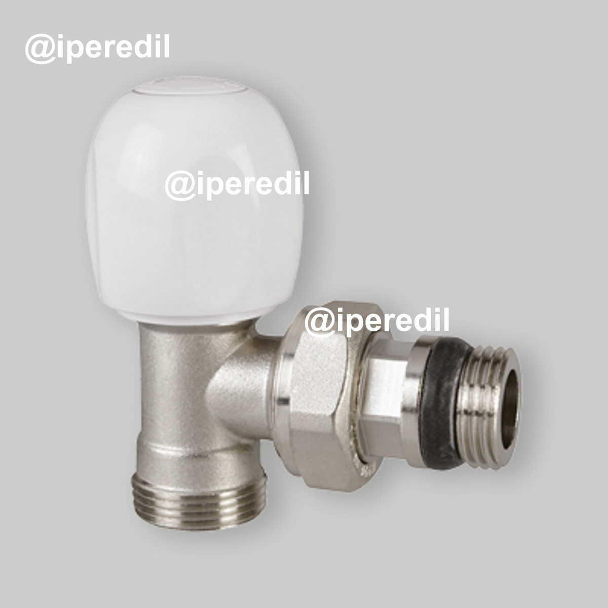 VALVOLA A SQUADRA TERMOSTATIZZABILE ATTACCO RAME, MULTISTRATO E PE-X "TULIPANO" ICMA 3/8" x 1/2"