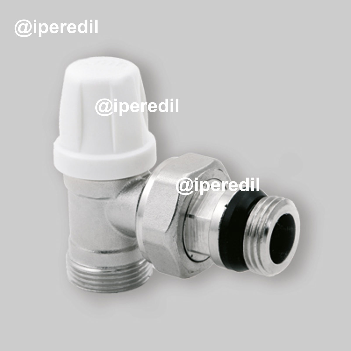 DETENTORE A SQUADRA MICROMETRICO ATTACCO RAME, MULTISTRATO, PE-X "TULIPANO" ICMA 3/8" x 1/2"