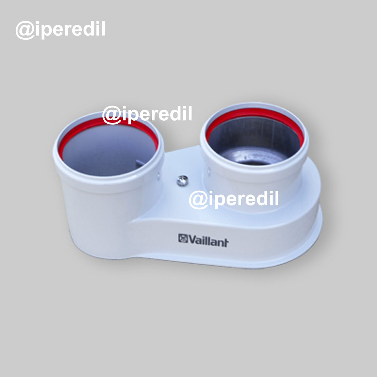 SDOPPIATORE PER SCALDABAGNO "turboMAG PLUS" CON ISPEZIONE VAILLANT Ø80/80 mm