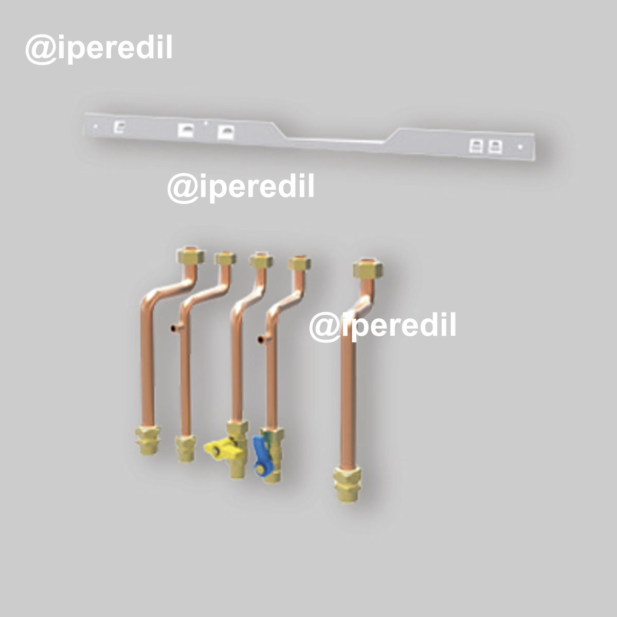 KIT DI INSTALLAZIONE AD INCASSO PER CALDAIA FERROLI 5 Tubi + Staffa