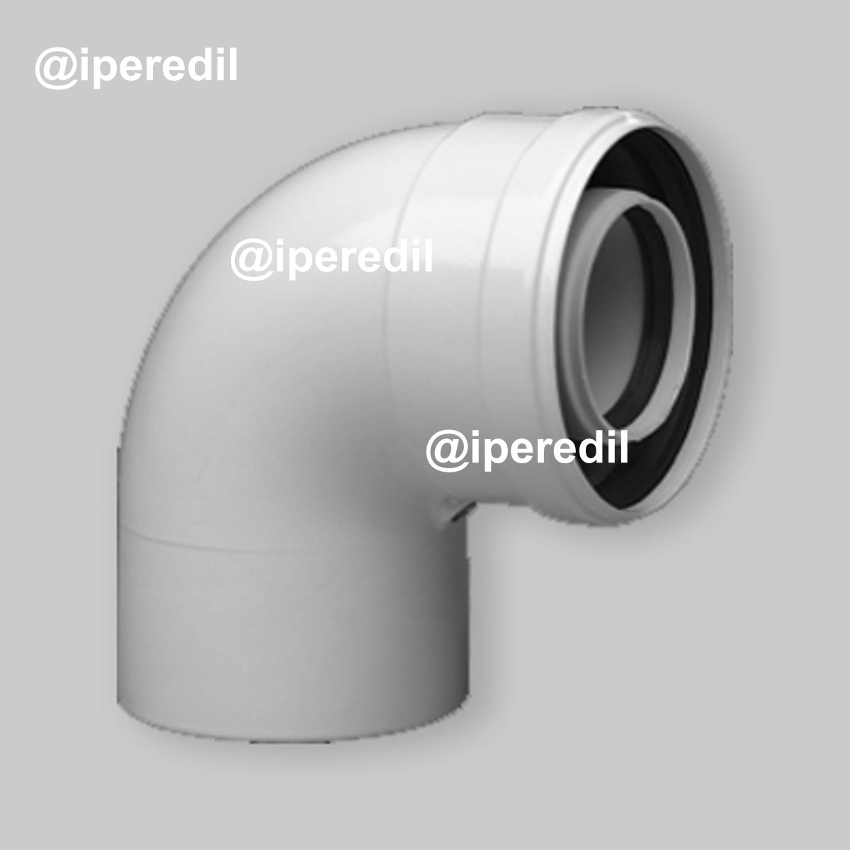 CURVA COASSIALE A 90° PER CALDAIA BAXI Ø60/100 mm