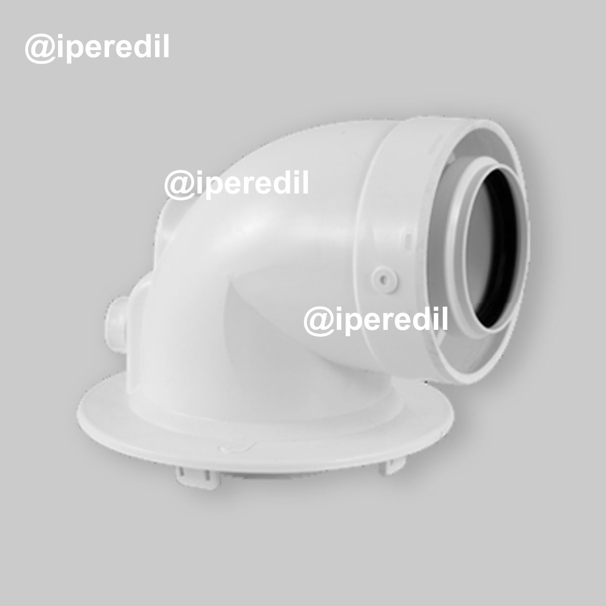 CURVA COASSIALE A 90° RIBASSATA PER DALDAIA "LUNA CLASSIC" Ø60/100 mm