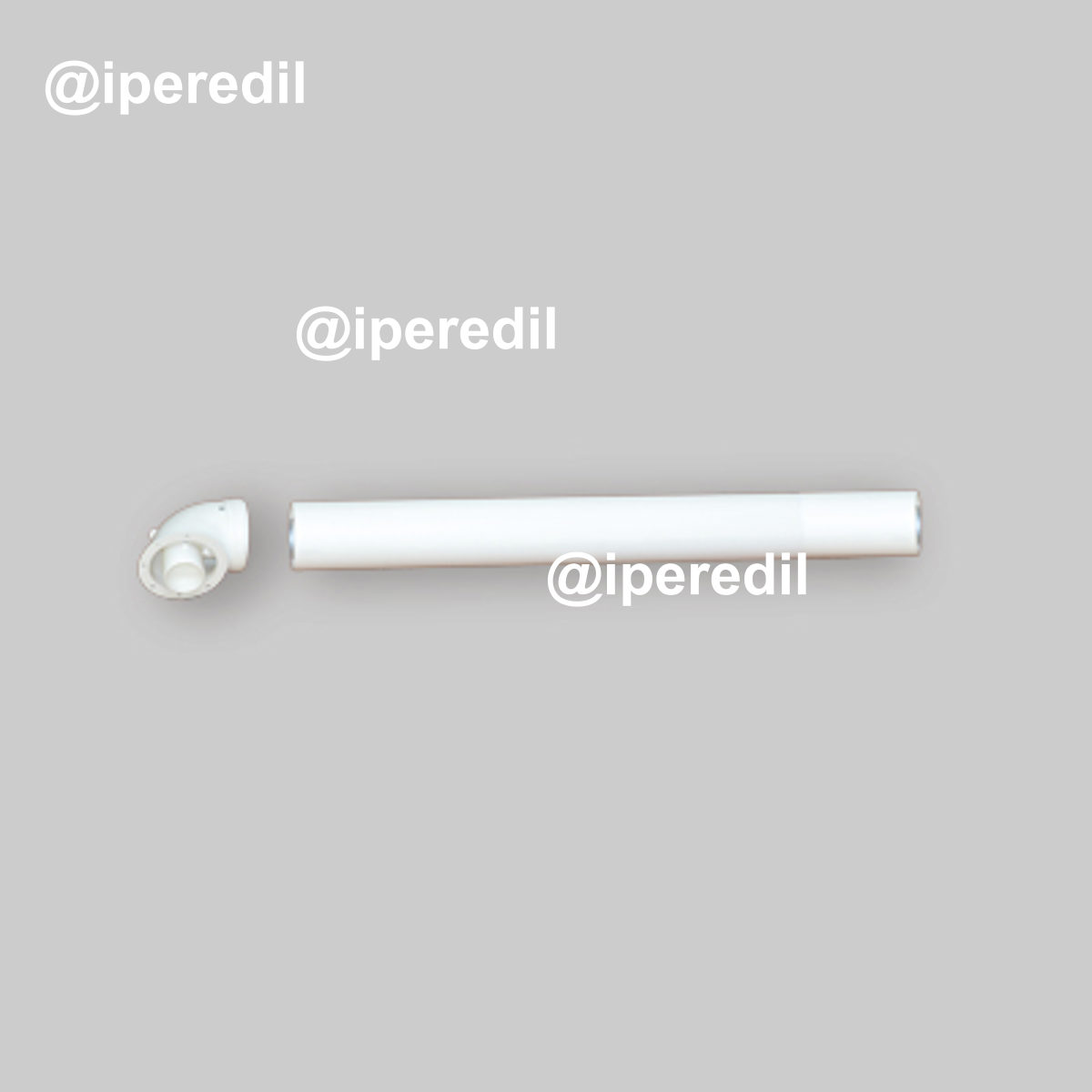 KIT COASSIALE CON TERMINALE PER SCALDABAGNO "OPALIA F" Ø60/100 x L.750 mm