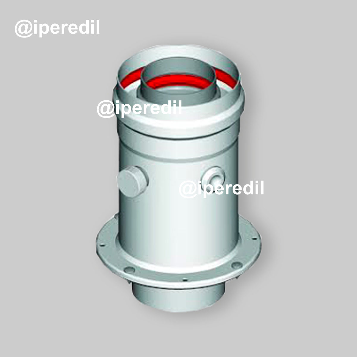 PARTENZA VERTICALE COASSIALE PER SCALDABAGNO "OPALIA F" Ø60/100 mm