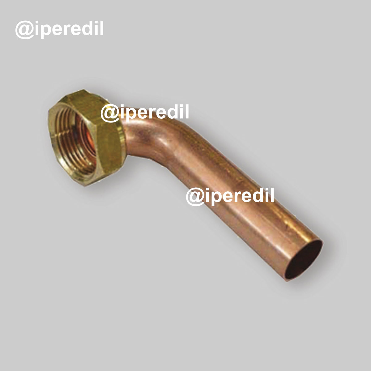 TUBO RAME CURVO PER CALDAIE 14x200 cart. 1/2"