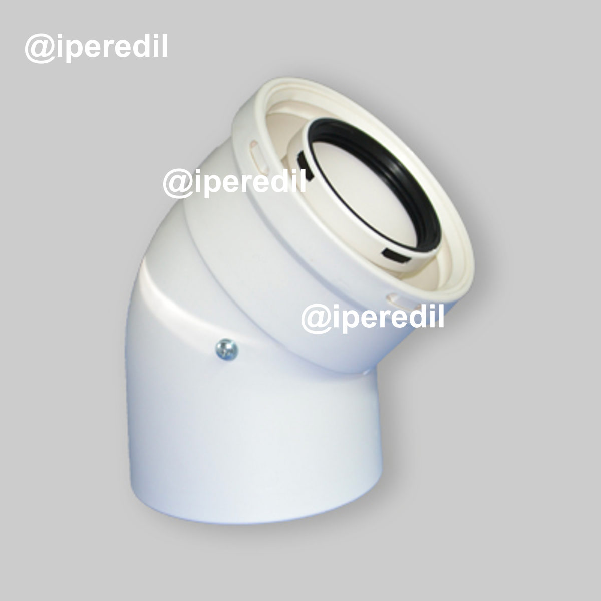 CURVA COASSIALE A 45° PER CALDAIA A CONDENSAZIONE Ø60/100