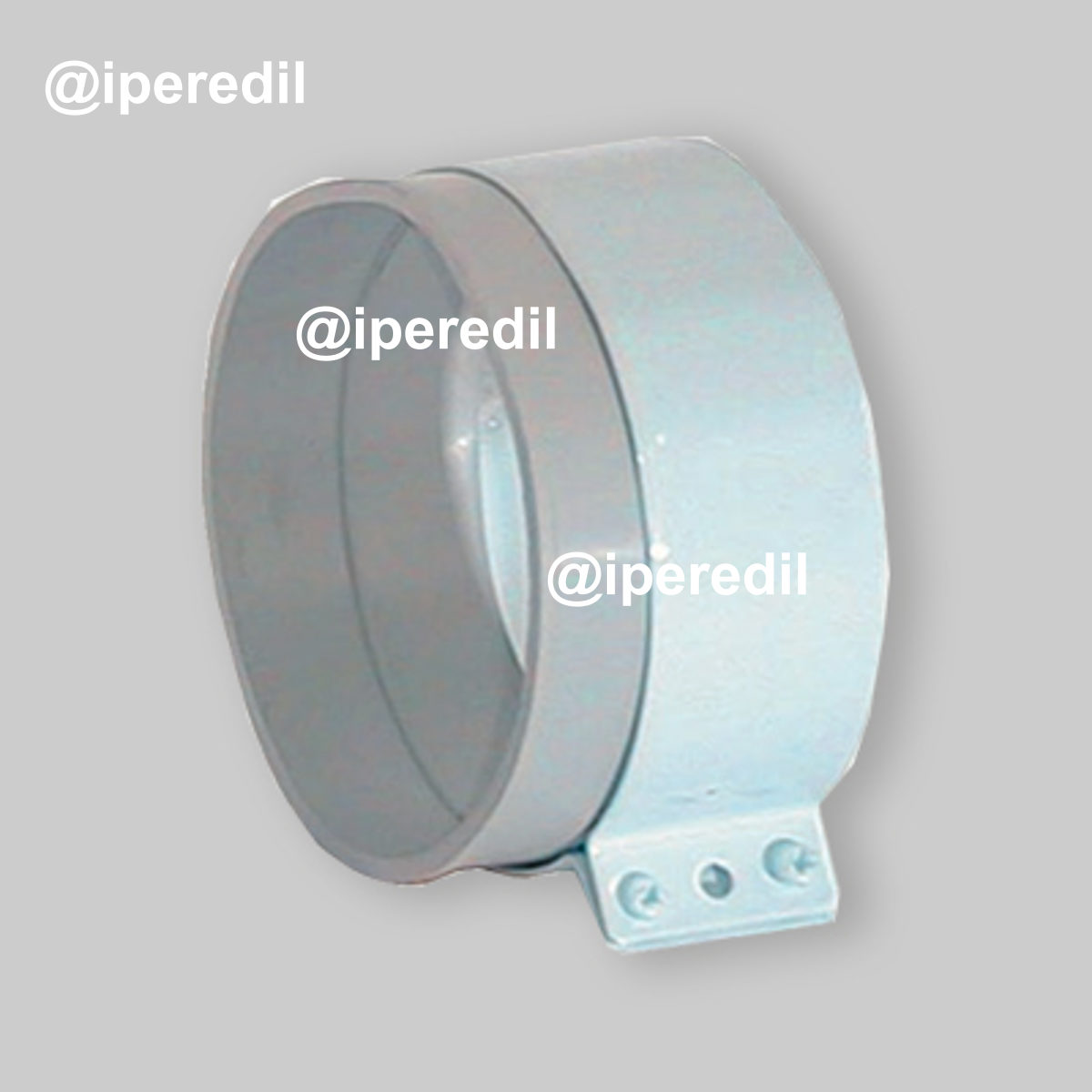 FASCETTA IN ACCIAIO CON MANICOTTO PER LINEA COASSIALE H.4 cm