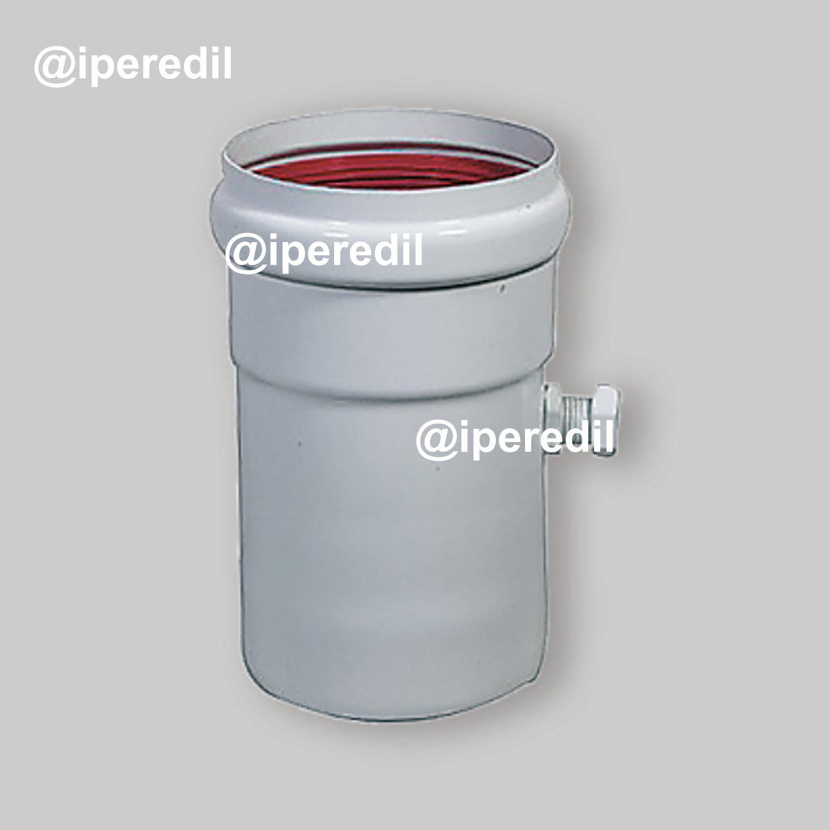 TUBO BICCHIERATO CON ISPEZIONE FUMI Ø 80 L 135