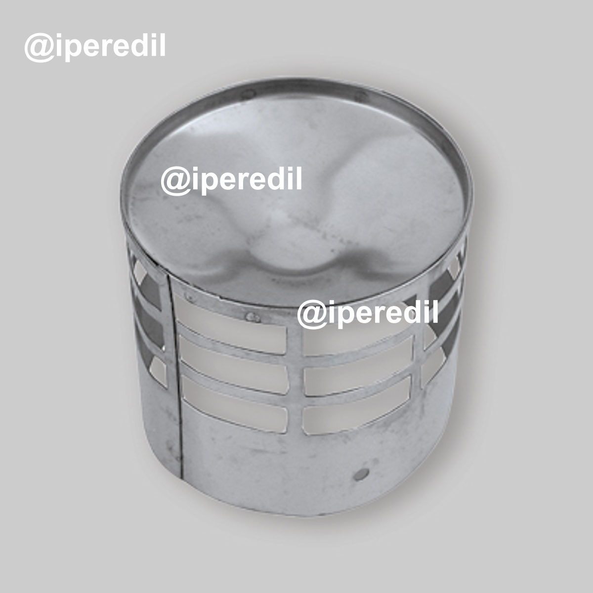 GRIGLIA DI SCARICO FUMI INOX Ø100 mm