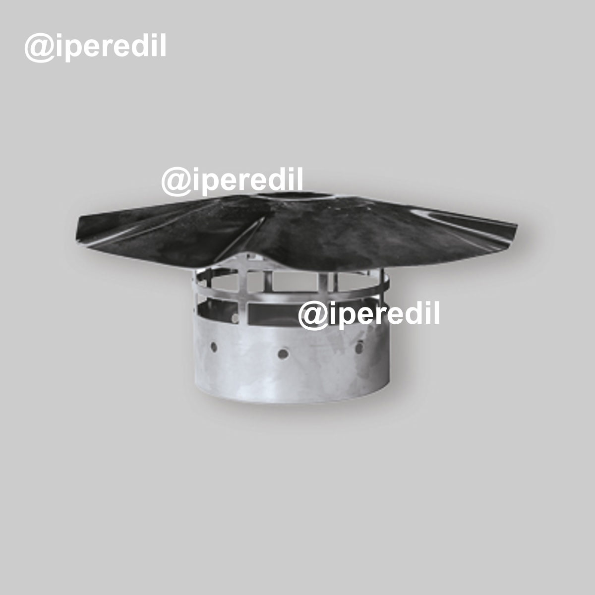 TERMINALE DI SCARICO FUMI A TETTO INOX Ø80 mm