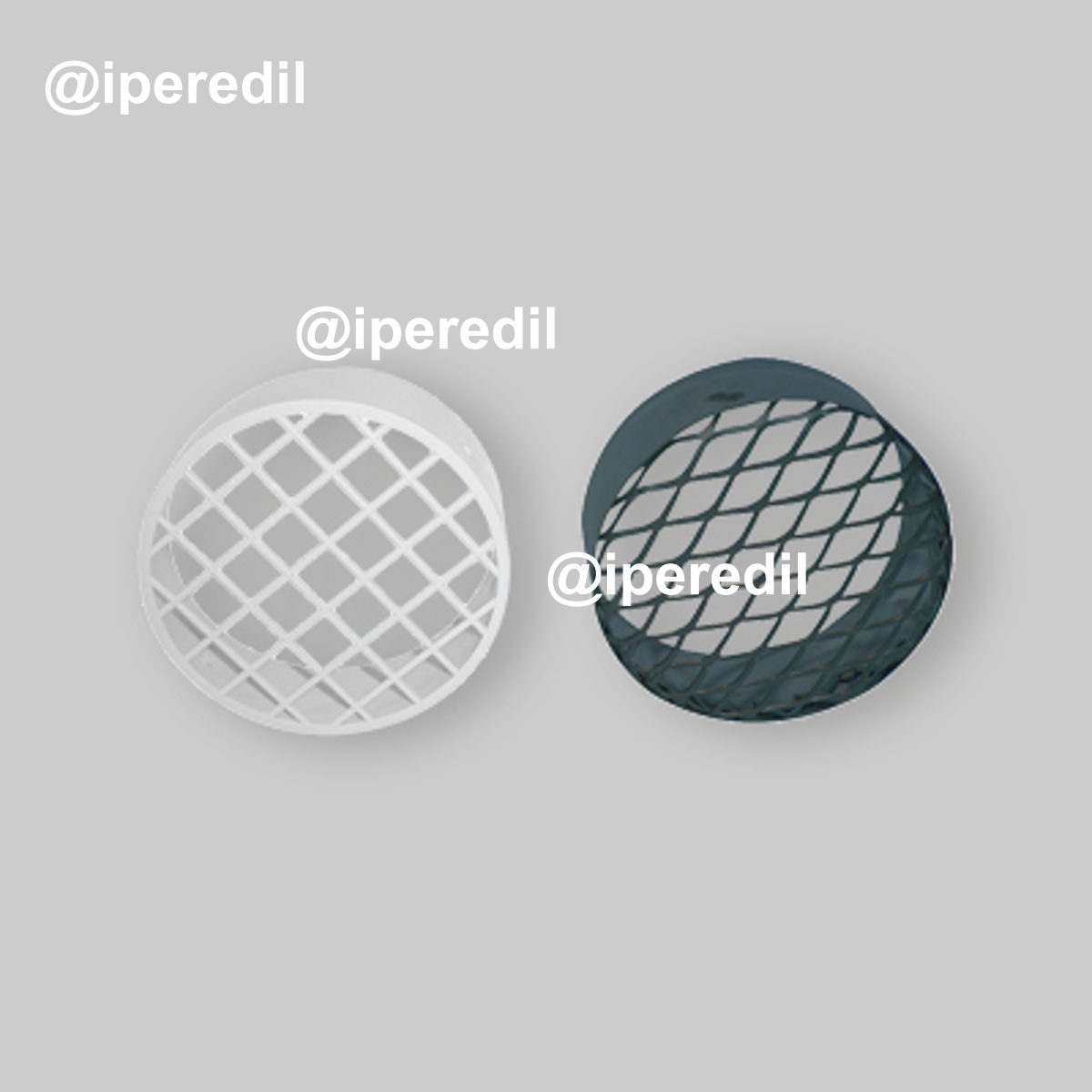 GRIGLIA DI ASPIRAZIONE ARIA Ø60 mm - INOX