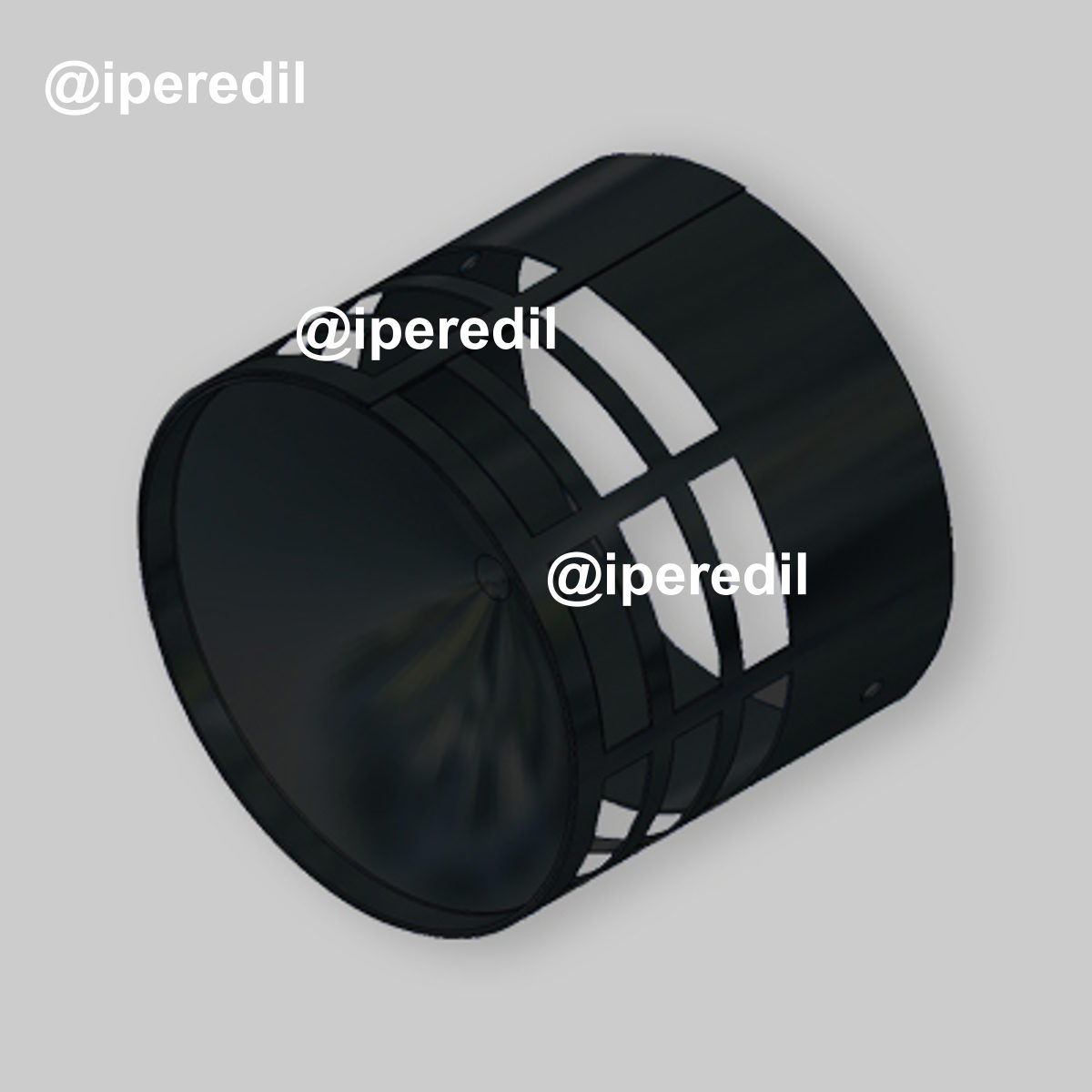 GRIGLIA DI SCARICO FUMI IN NYLON Ø80 mm