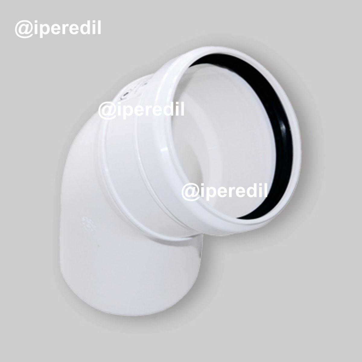 CURVA A 45° IN PPs PER SISTEMA A CONDENSAZIONE SDOPPIATO Ø80 mm
