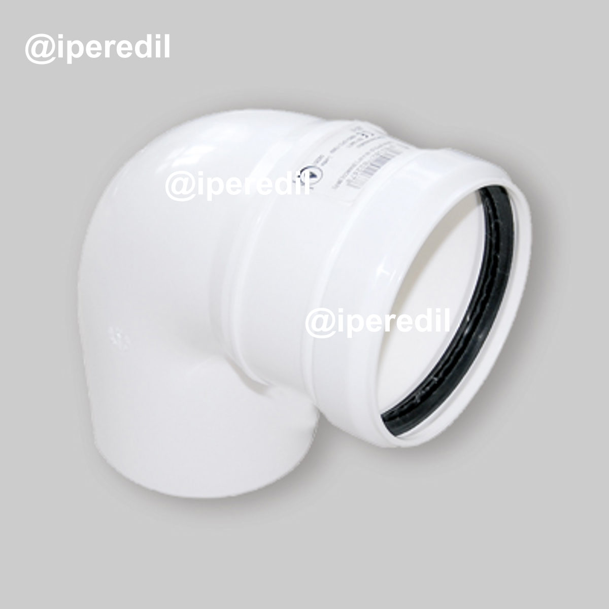 CURVA A 90° IN PPs PER SISTEMA A CONDENSAZIONE SDOPPIATO Ø60 mm