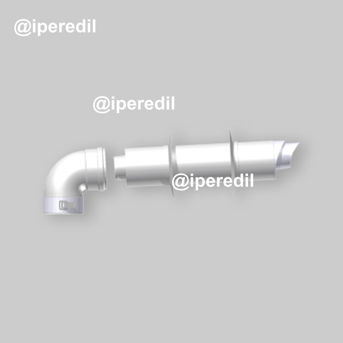 KIT COASSIALE COMPATIBILE PER CALDAIE VAILLANT Ø 60/100 Mt 1