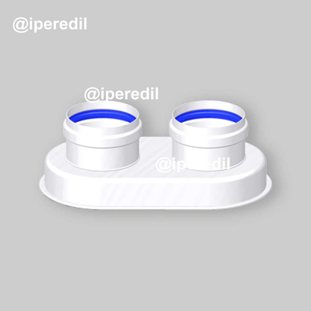 SDOPPIATORE COMPATIBILE PER SCALDABAGNO VAILLANT Ø80/80 mm