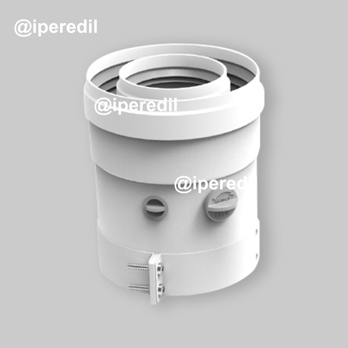 PARTENZA VERTICALE COASSIALE PER SCALDABAGNO A GAS "KONA" Ø60/100 mm