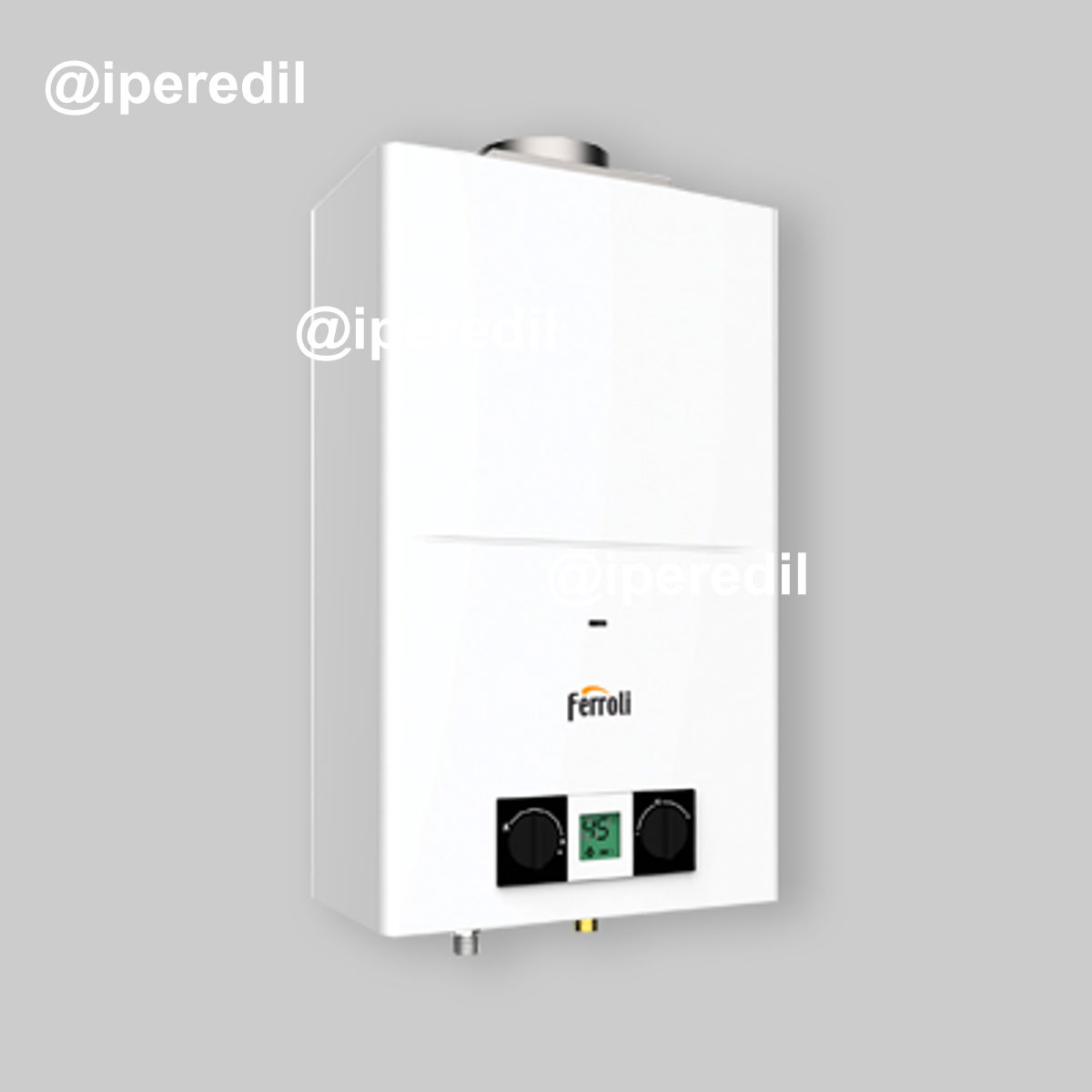 SCALDABAGNO A GAS CAMERA APERTA "PEGASO ECO" Low NOx 14 Lt. - GPL