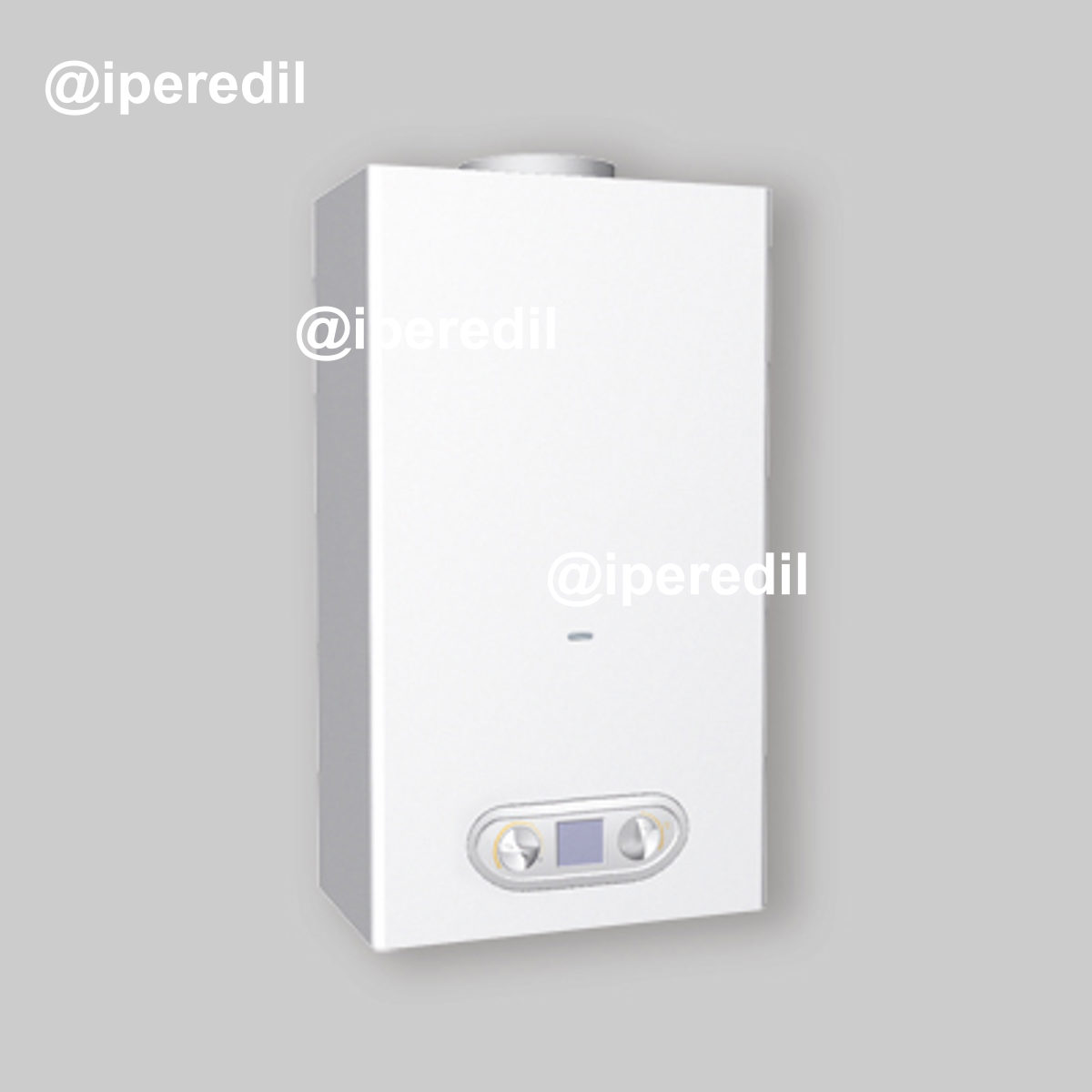 KIT COASSIALE UNIVERSALE PER SCALDABAGNO A GAS Ø60/100 mm - Bianco