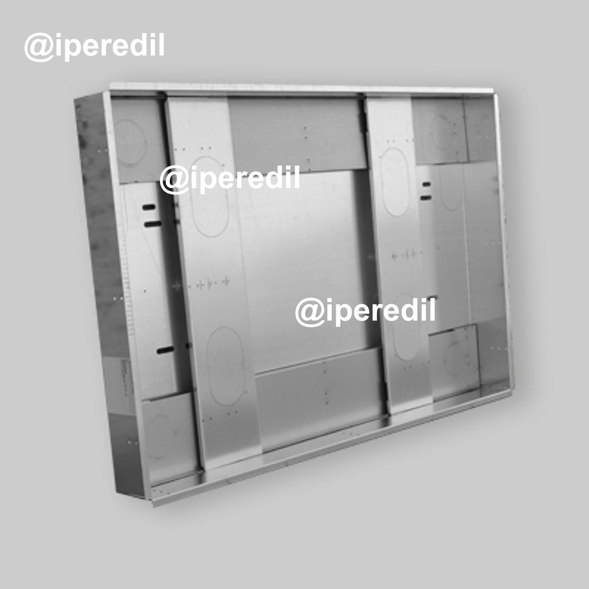 NICCHIA IN LAMIERA PER INCASSO VENTILCONVETTORE "VCE" Mod. 32 - 42