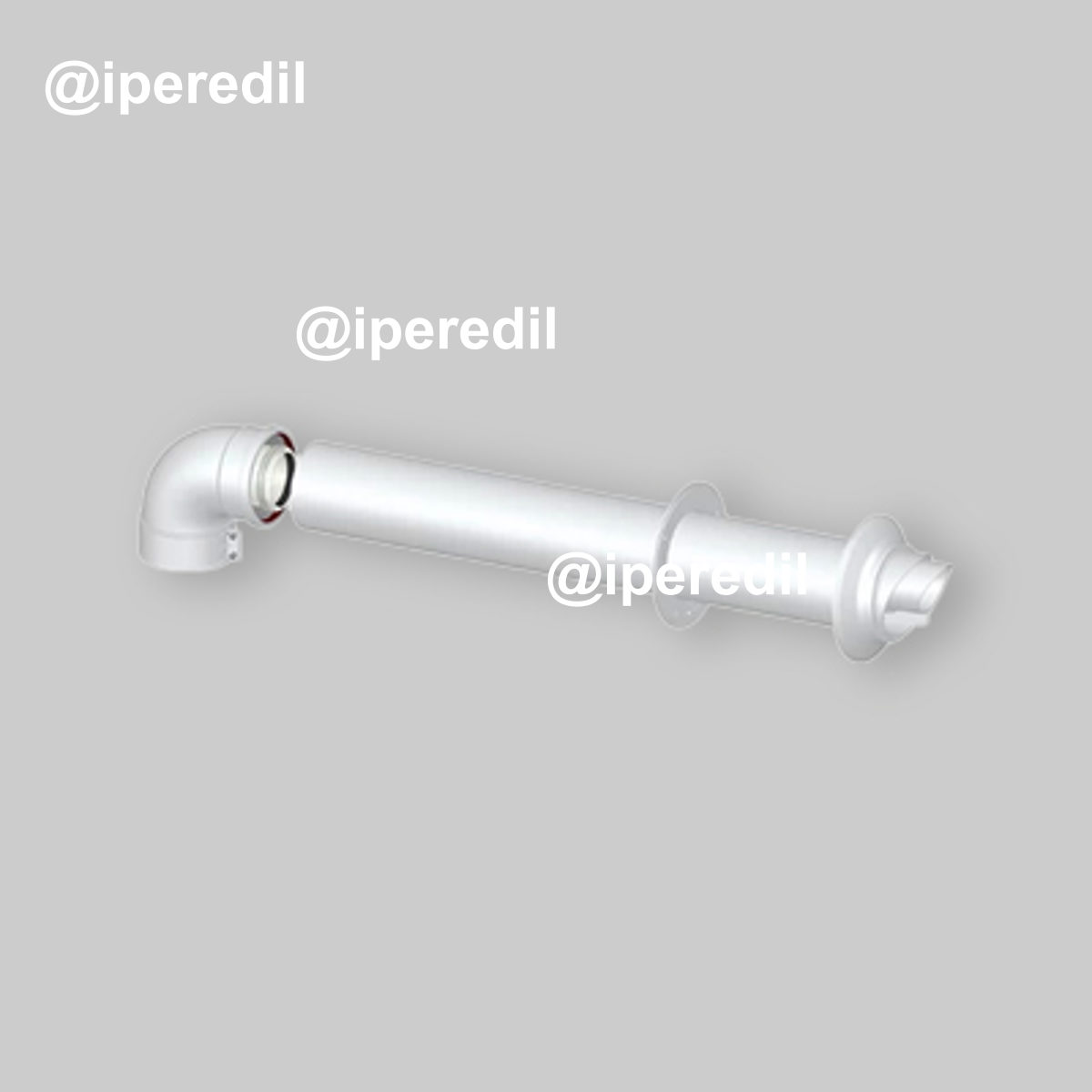 KIT COASSIALE PER SCALDINO EUROLINE THERMEX Ø60/100 - cm 75