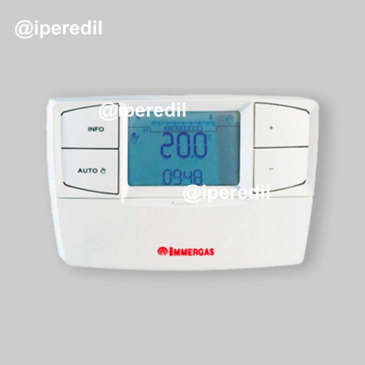 CRONOTERMOSTATO REMOTO MODULANTE "CAR.V2" RETROILLUMINATO Bianco