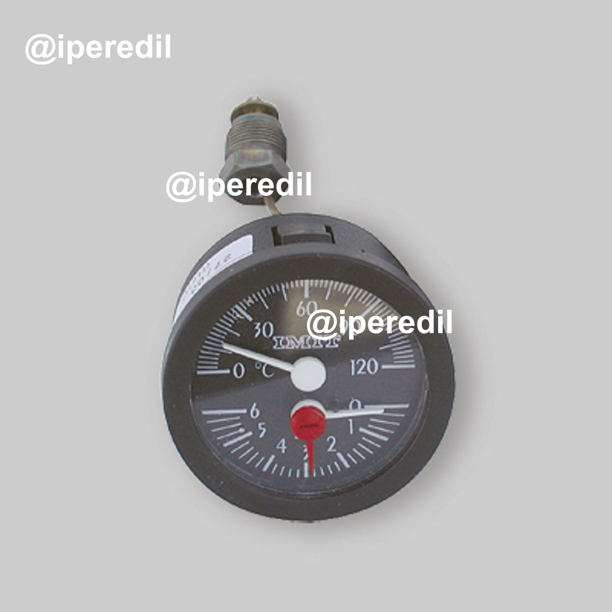 TERMOMANOMETRO A CAPILLARE Ø52 mm