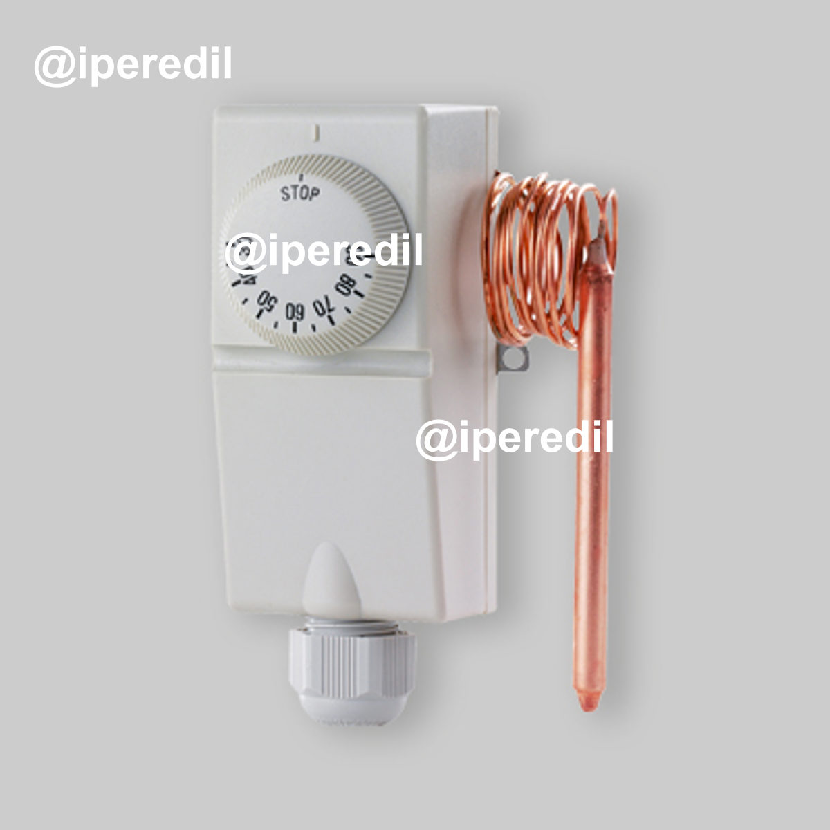 TERMOSTATO AD IMMERSIONE REGOLABILE CON SERPENTINA SERIE CALDO -