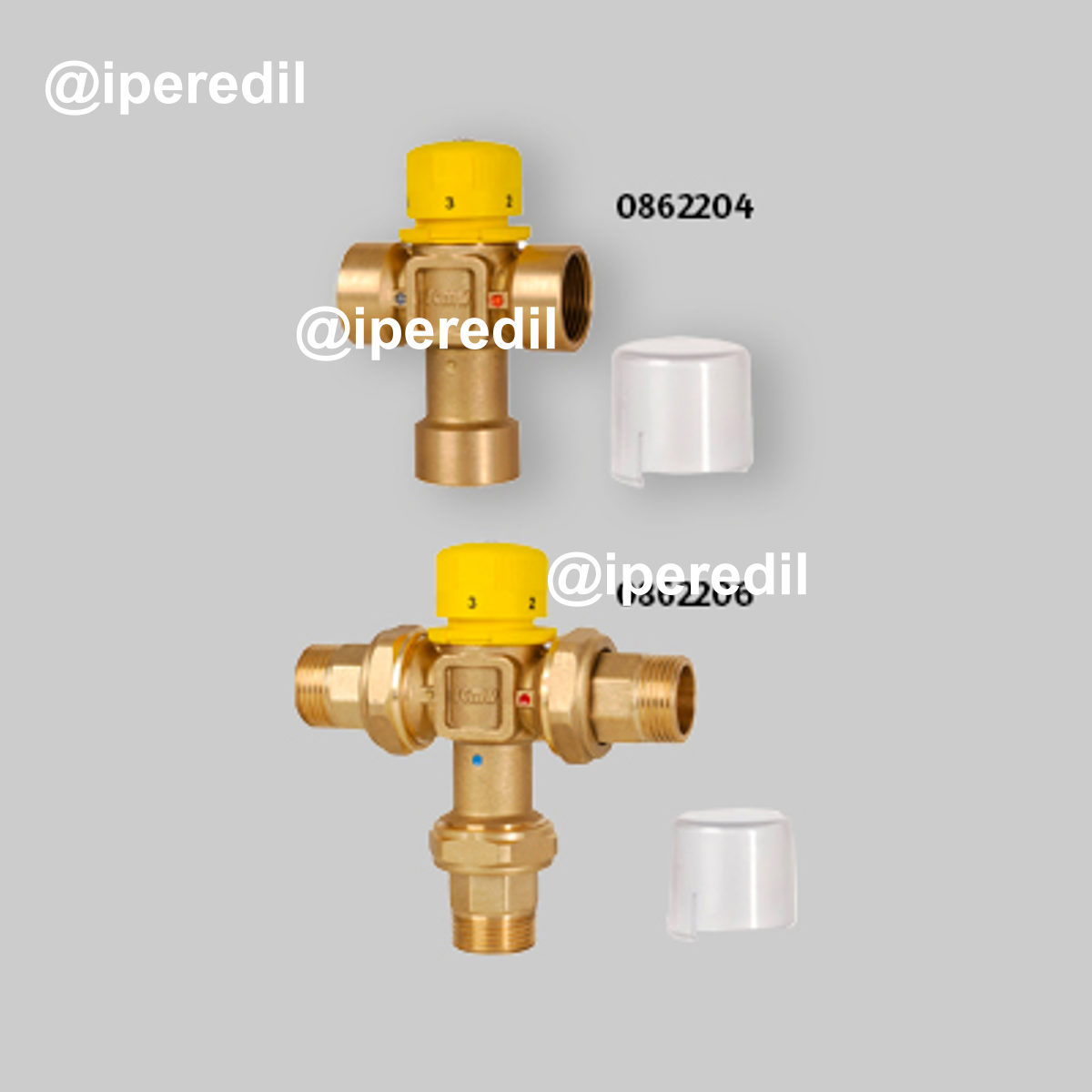 MISCELATORE TERMOSTATICO PER IMPIANTI SOLARI 3/4" M