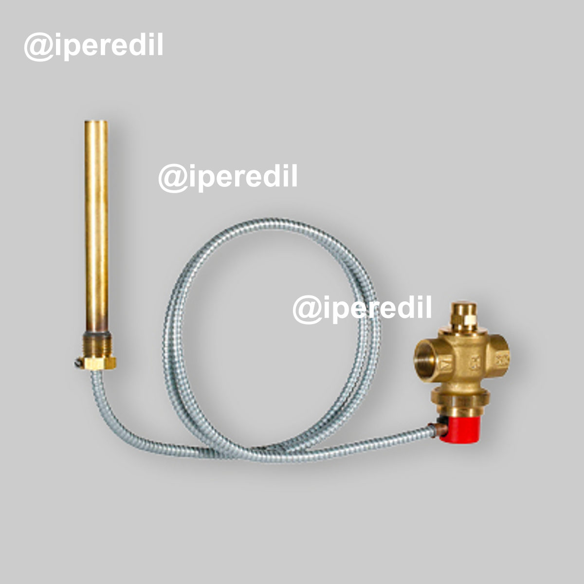 VALVOLA DI SICUREZZA DI MASSIMA TEMPERATURA "TS131" Capillare da 1,3 m Att. 3/4