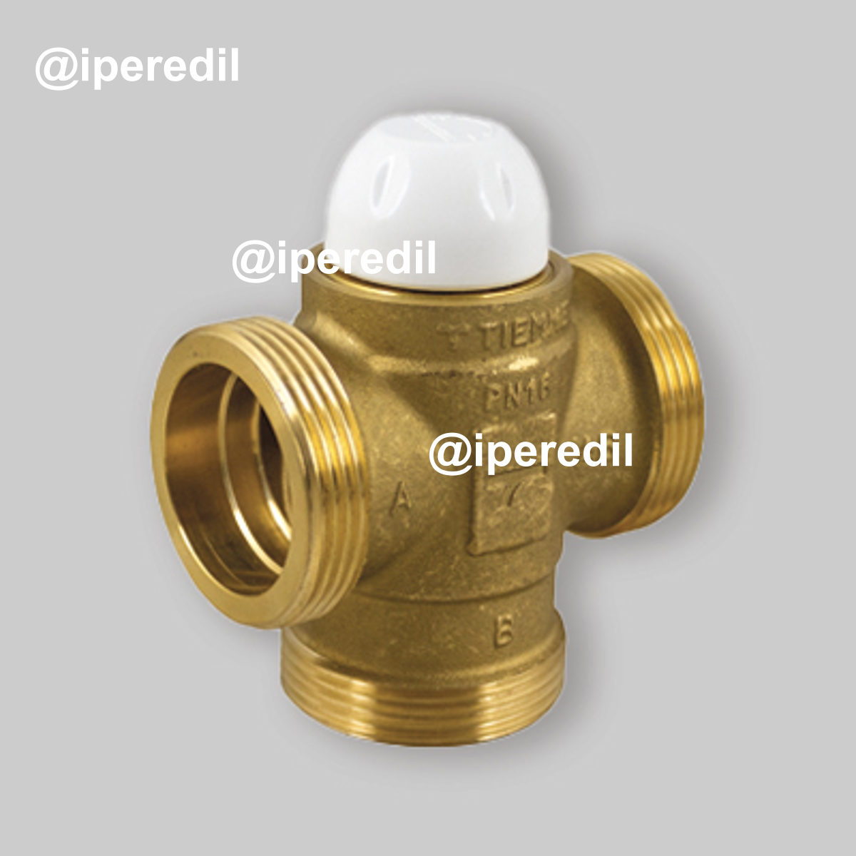 VALVOLA TERMOSTATICA A 3 VIE DEVIATRICE-MISCELATRICE 1"