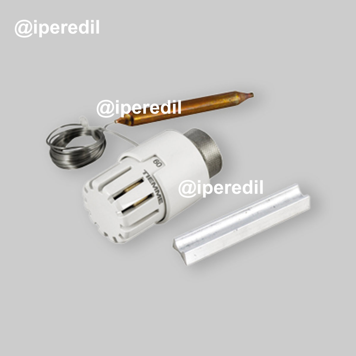 TESTA TERMOSTATICA CON SONDA A DISTANZA PER VALVOLA DEVIATRICE/MISCELATRICE 20-50 °C