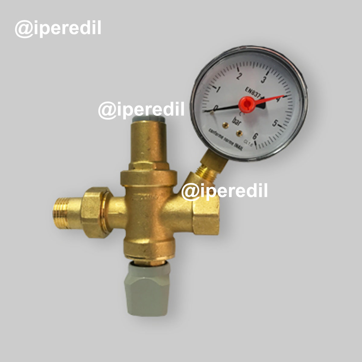 GRUPPO DI RIEMPIMENTO PN 10 CON MANOMETRO 1/2" M/F